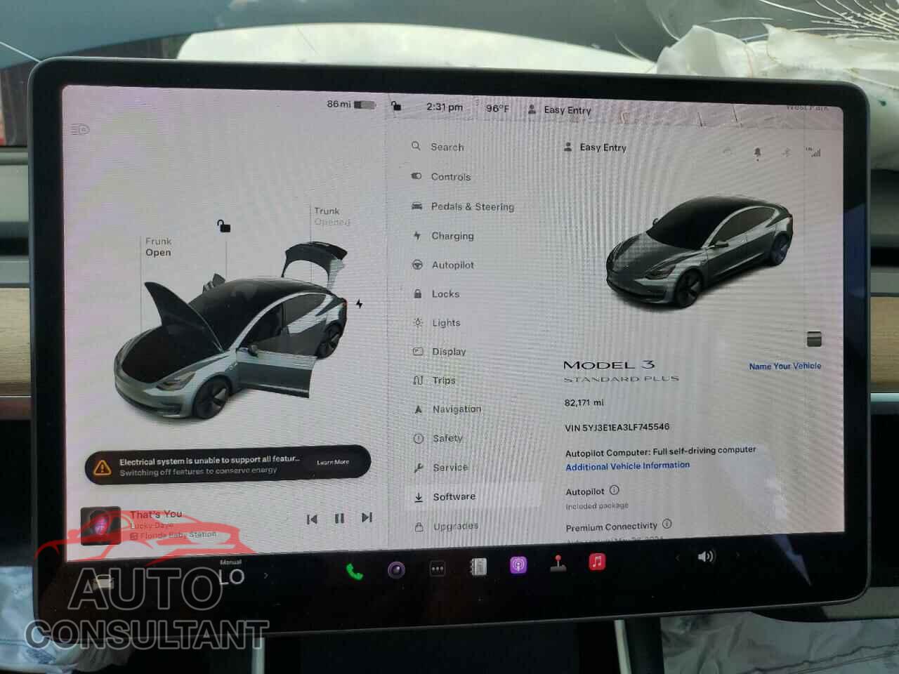 TESLA MODEL 3 2020 - 5YJ3E1EA3LF745546