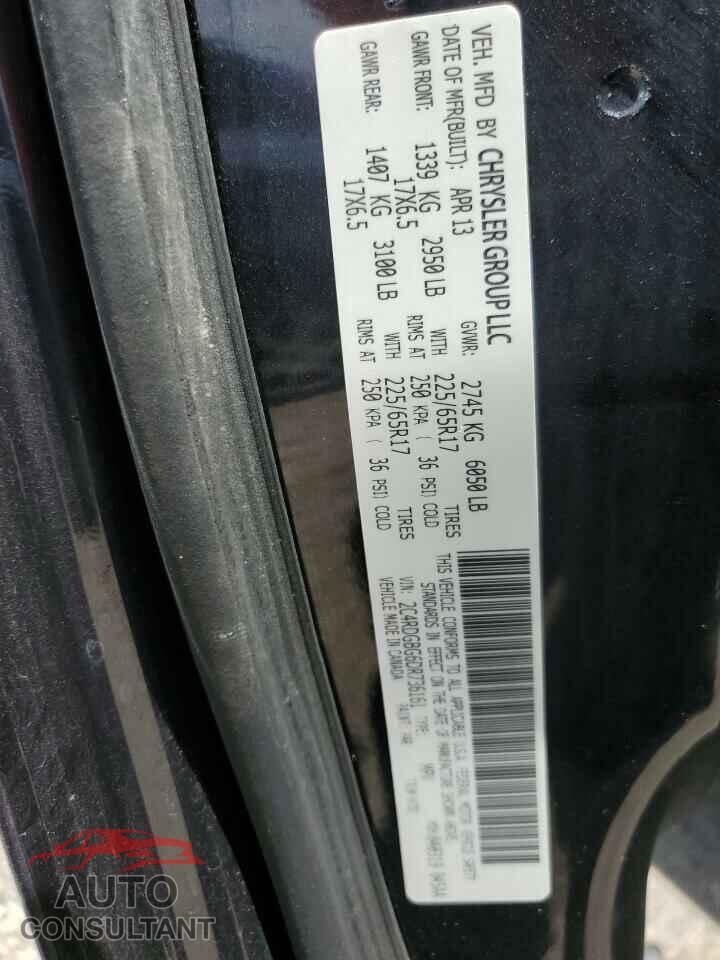 DODGE CARAVAN 2013 - 2C4RDGBG6DR736161