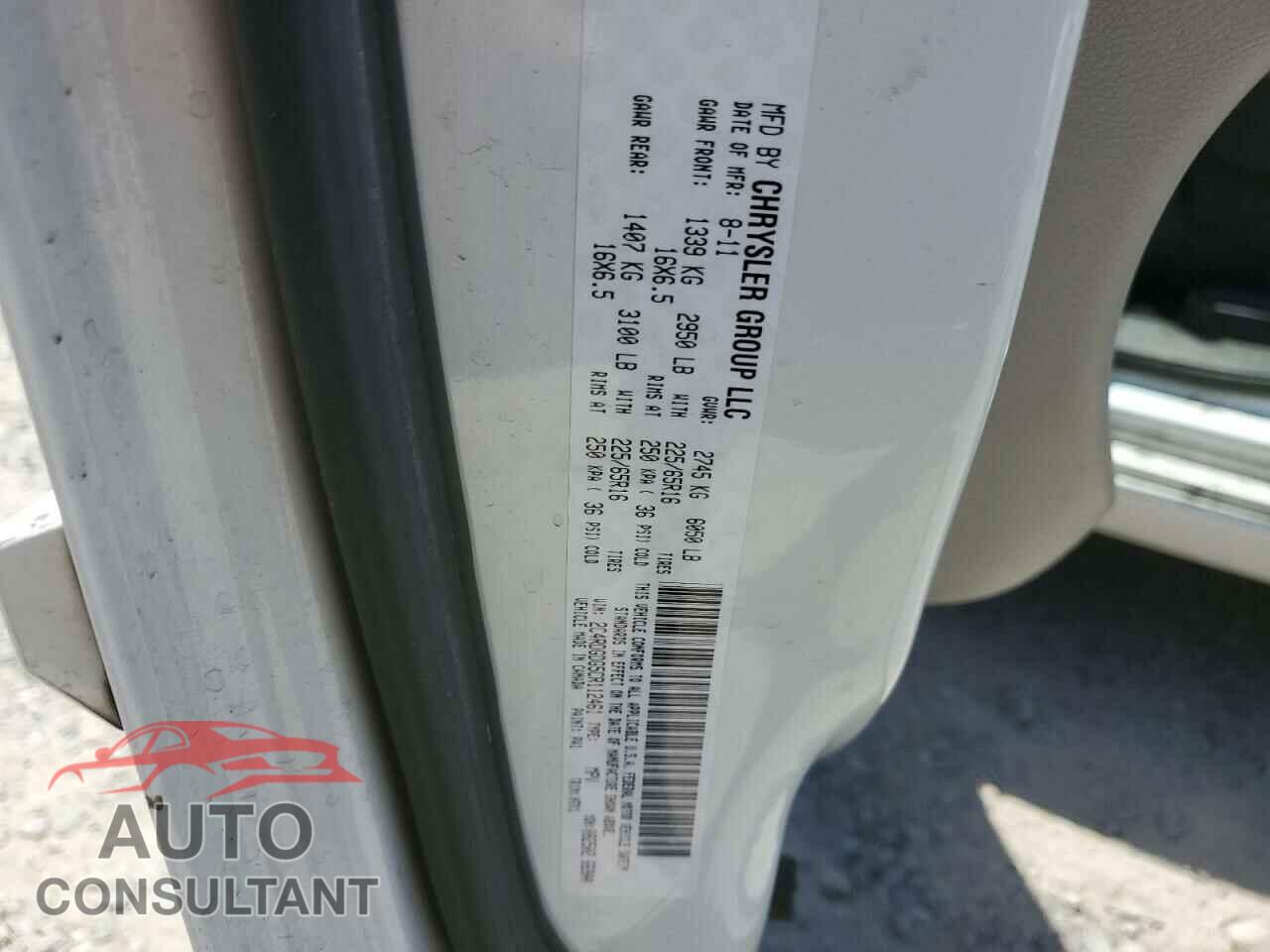 DODGE CARAVAN 2012 - 2C4RDGDG5CR112461