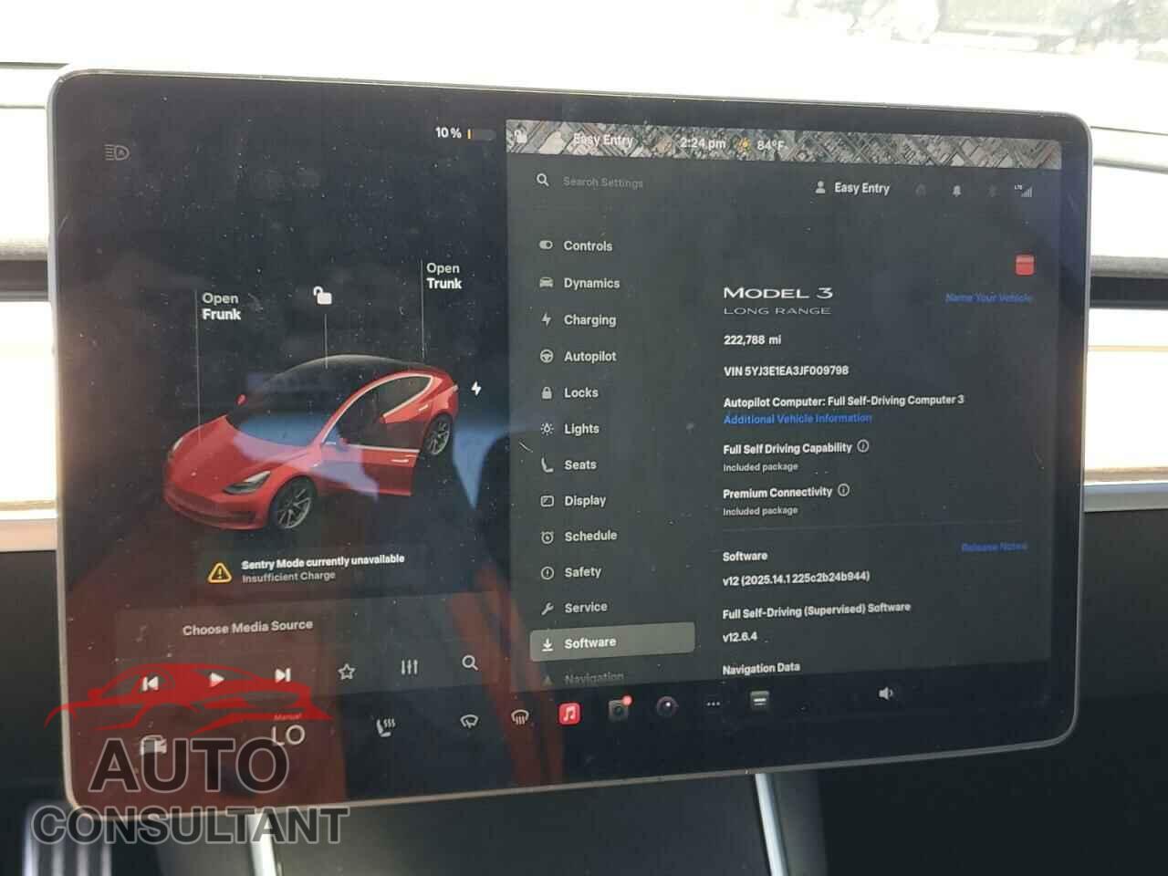TESLA MODEL 3 2018 - 5YJ3E1EA3JF009798