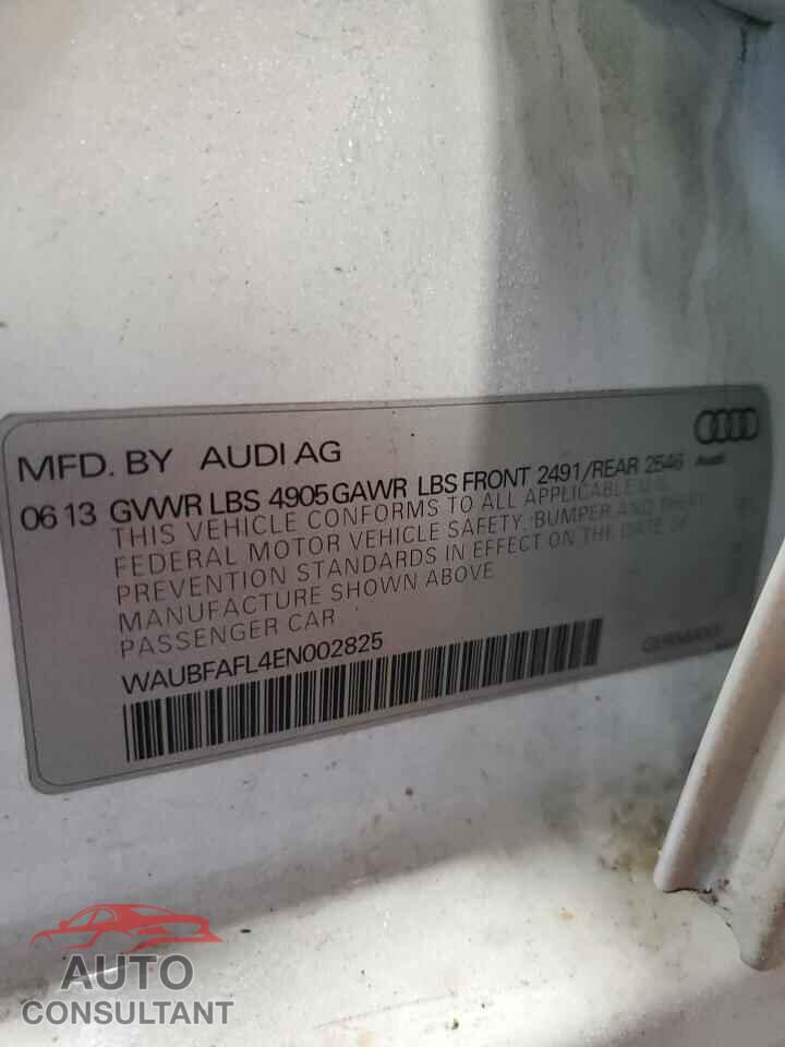 AUDI A4 2014 - WAUBFAFL4EN002825