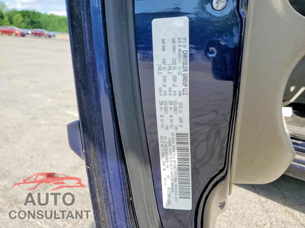 DODGE CARAVAN 2014 - 2C4RDGBG4ER193829
