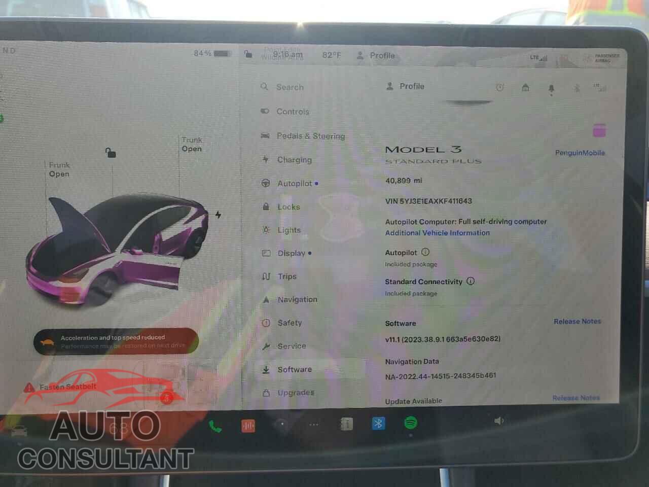 TESLA MODEL 3 2019 - 5YJ3E1EAXKF411643