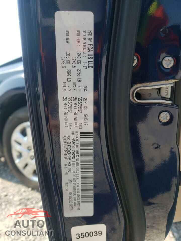 DODGE JOURNEY 2017 - 3C4PDCAB8HT581363