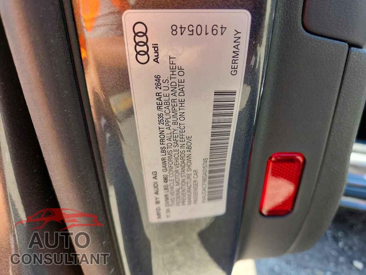 AUDI A5 2025 - WAUDACF56SA015745