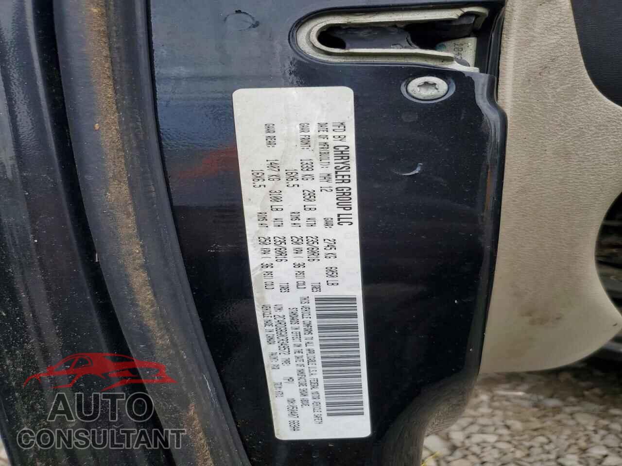 DODGE CARAVAN 2012 - 2C4RDGBG0CR349572