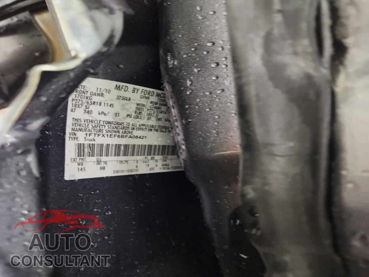 FORD F150 2011 - 1FTFX1EF6BFA08421
