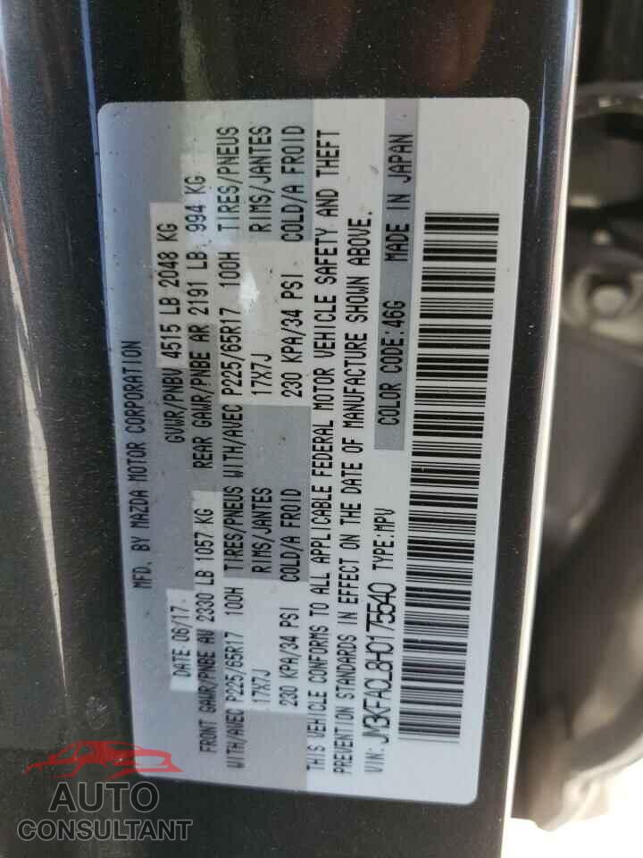 MAZDA CX-5 2017 - JM3KFACL8H0175540