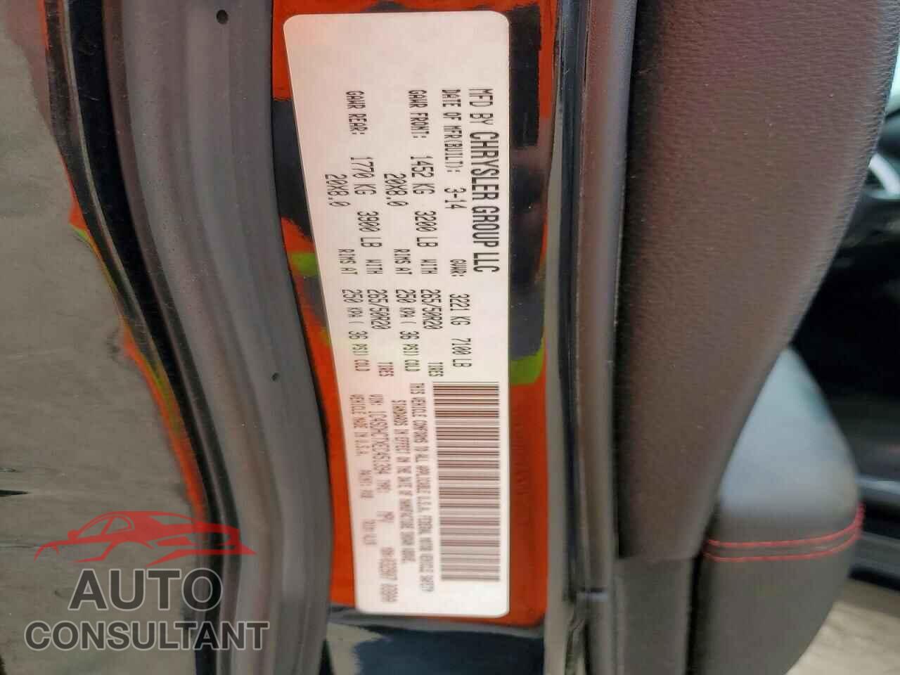 DODGE DURANGO 2014 - 1C4SDHCTXEC451394