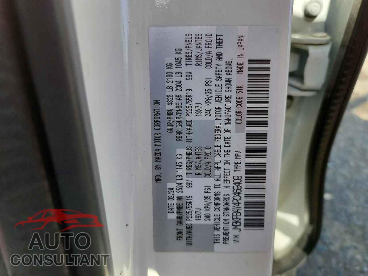 MAZDA CX-5 2024 - JM3KFBAY4R0469409