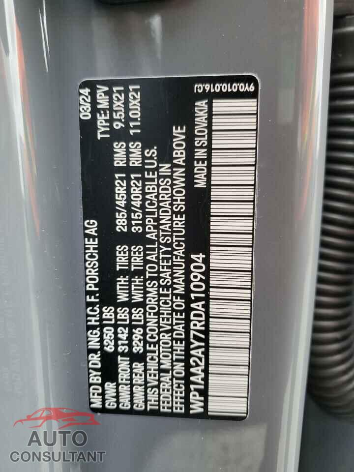 PORSCHE CAYENNE 2024 - WP1AA2AY7RDA10904