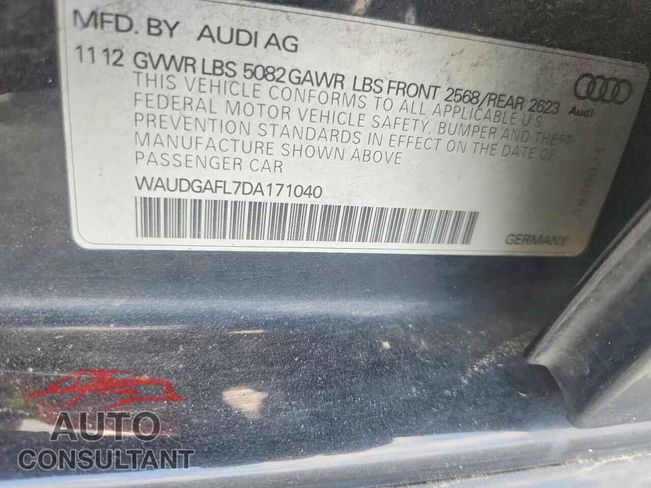 AUDI S4/RS4 2013 - WAUDGAFL7DA171040