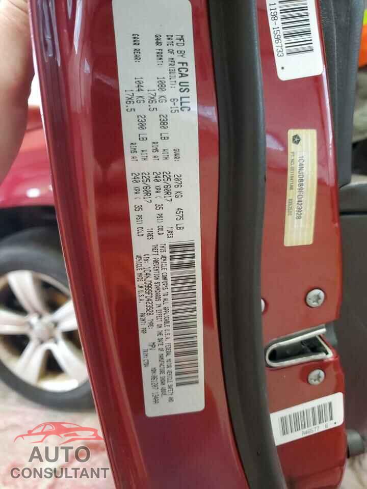 JEEP COMPASS 2015 - 1C4NJDBB9FD423928