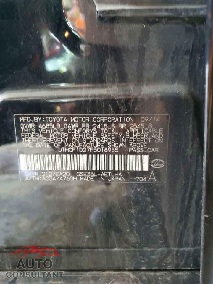 LEXUS IS 2015 - JTHCF1D27F5018955
