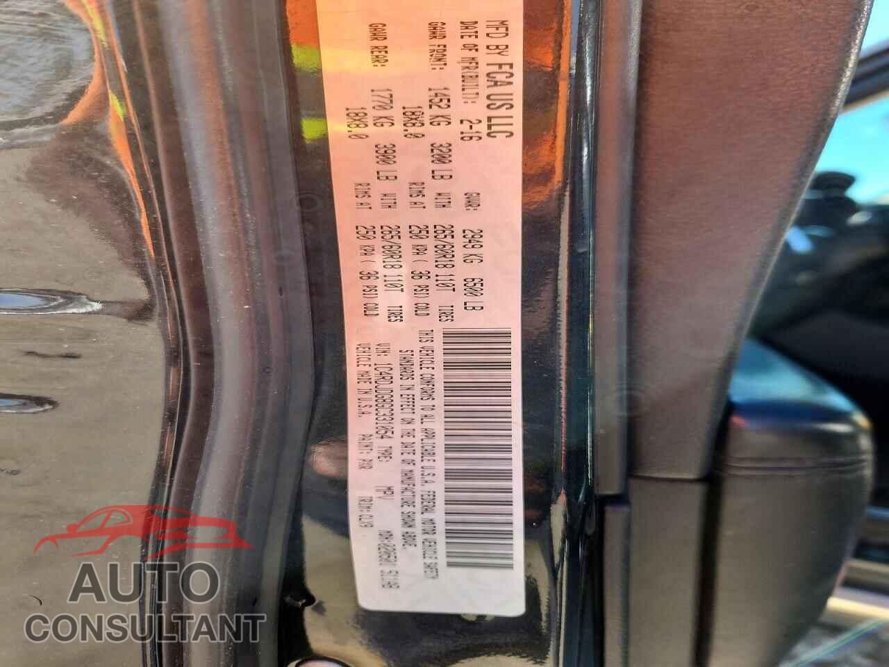 DODGE DURANGO 2016 - 1C4RDJDG8GC331054