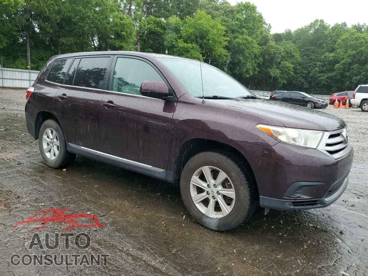 TOYOTA HIGHLANDER 2012 - 5TDBK3EH7CS151471