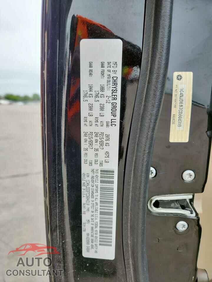 JEEP COMPASS 2012 - 1C4NJDEB7CD604310