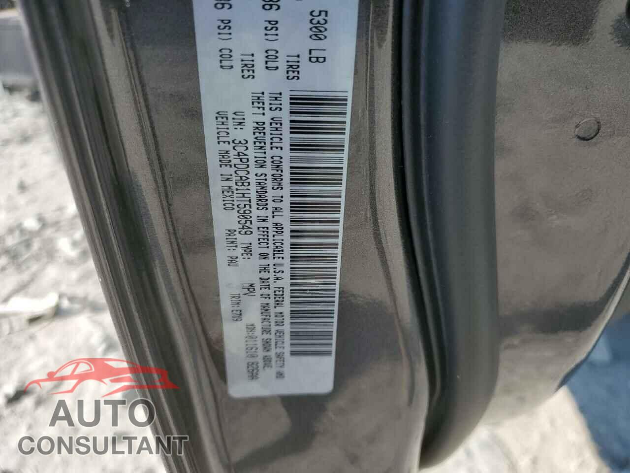 DODGE JOURNEY 2017 - 3C4PDCAB1HT590549