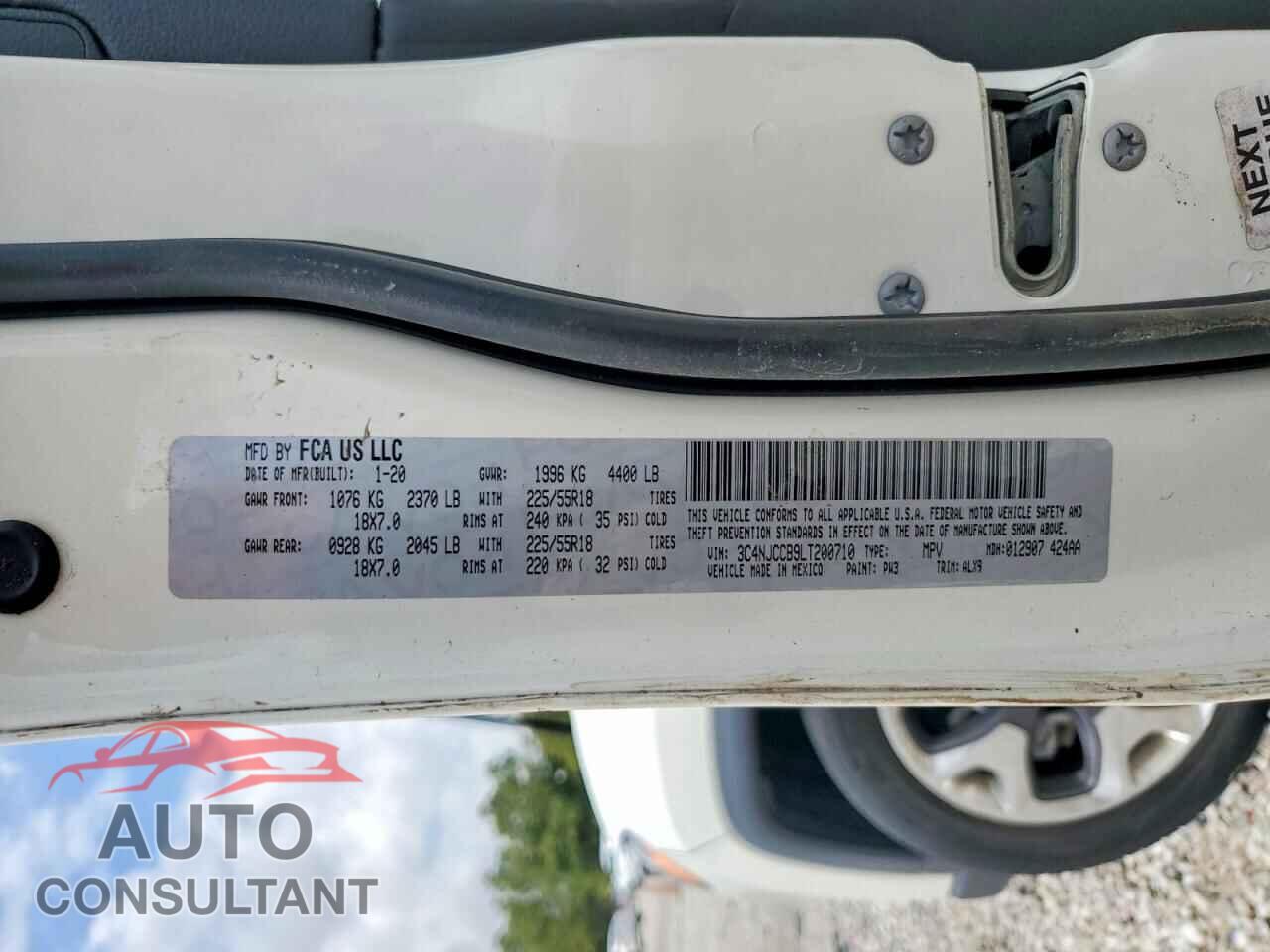 JEEP COMPASS 2020 - 3C4NJCCB9LT200710