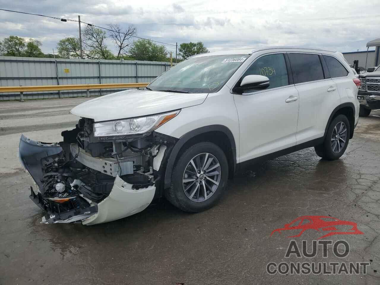 TOYOTA HIGHLANDER 2019 - 5TDKZRFH8KS563023