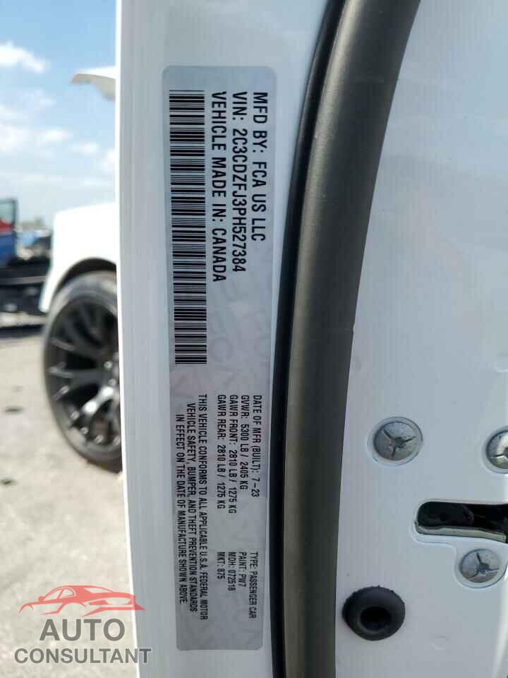 DODGE CHALLENGER 2023 - 2C3CDZFJ3PH527384