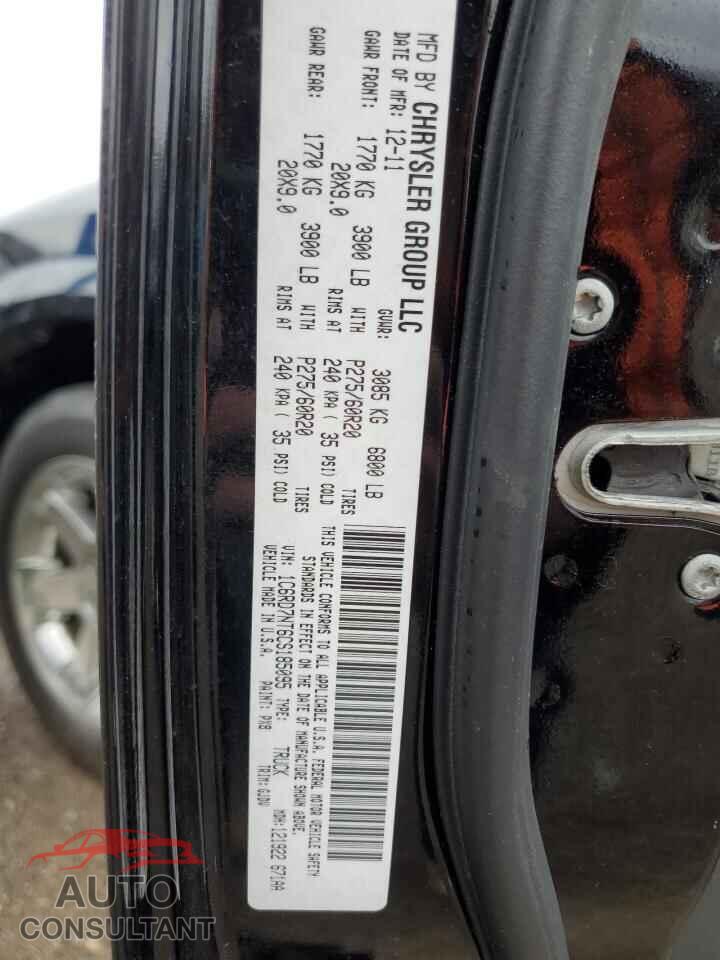 DODGE RAM 1500 2012 - 1C6RD7NT6CS185095