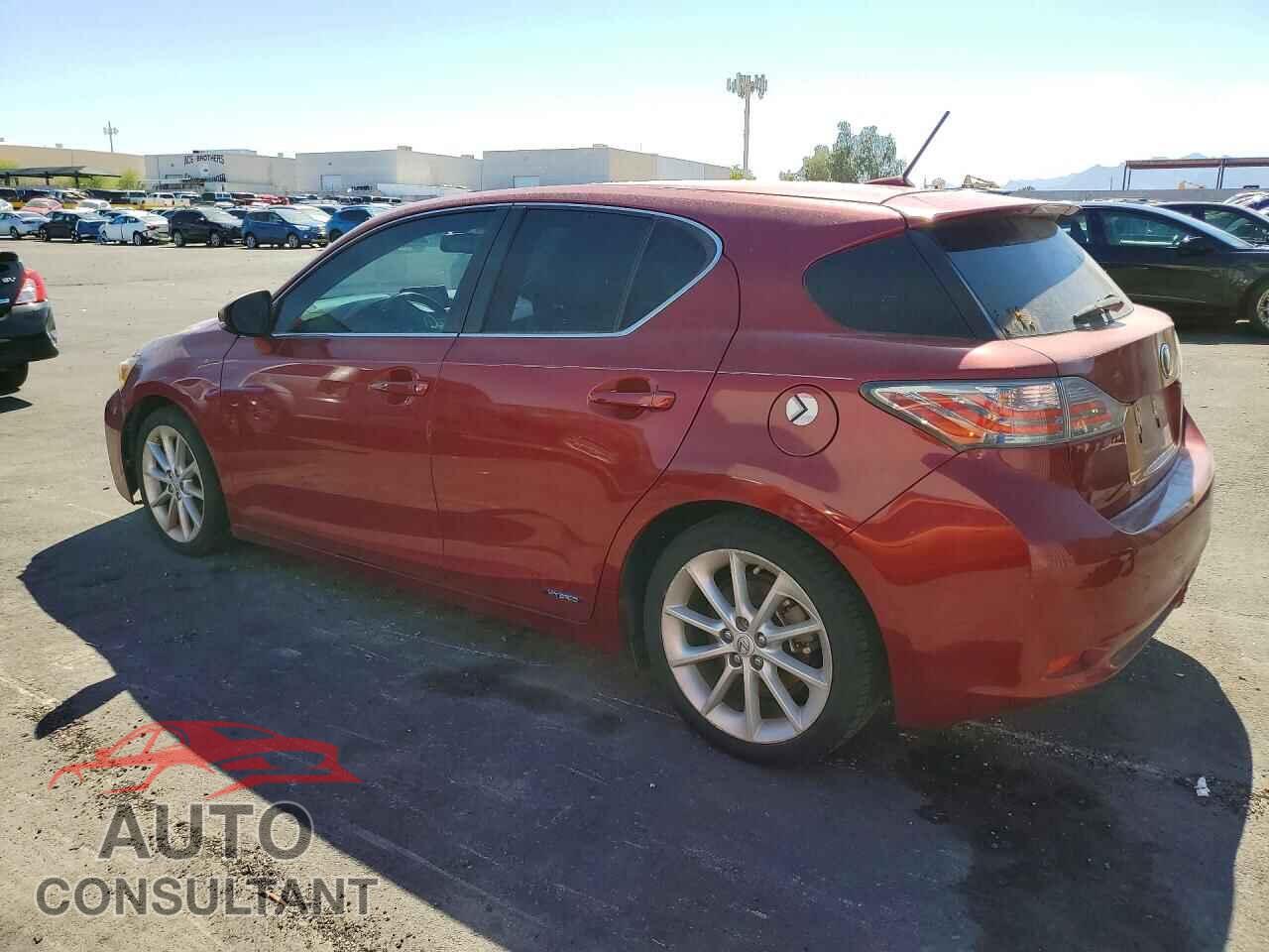 LEXUS CT 200 2012 - JTHKD5BHXC2080203