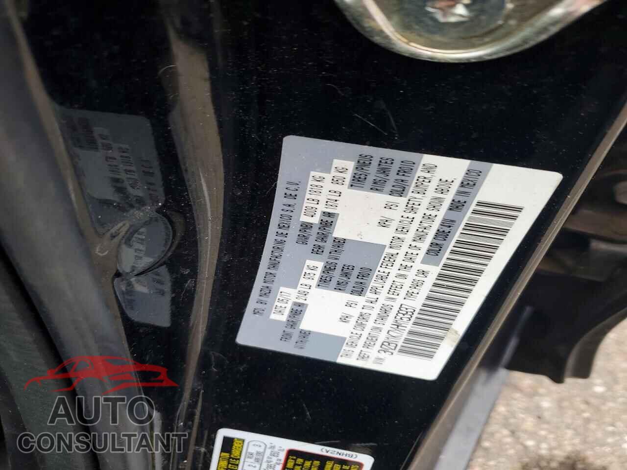 MAZDA 3 2017 - 3MZBN1K7XHM153937