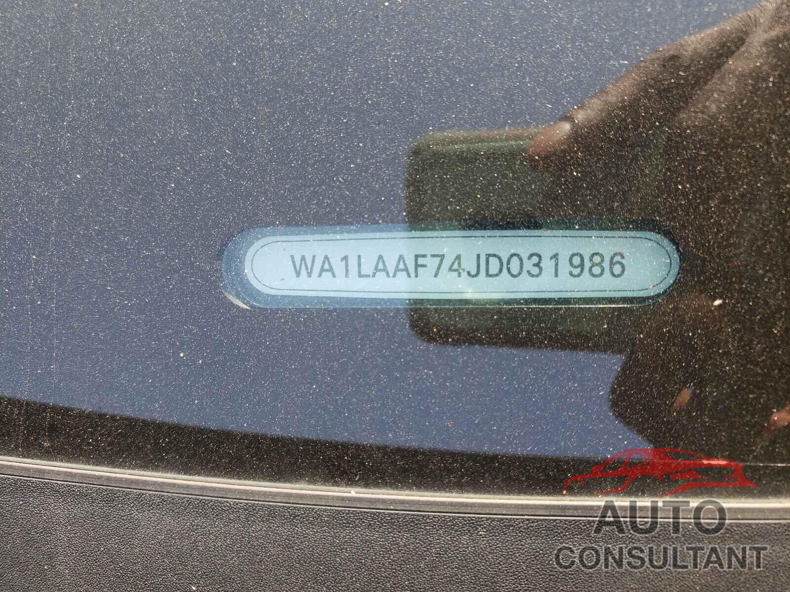 AUDI Q7 2018 - WA1LAAF74JD031986