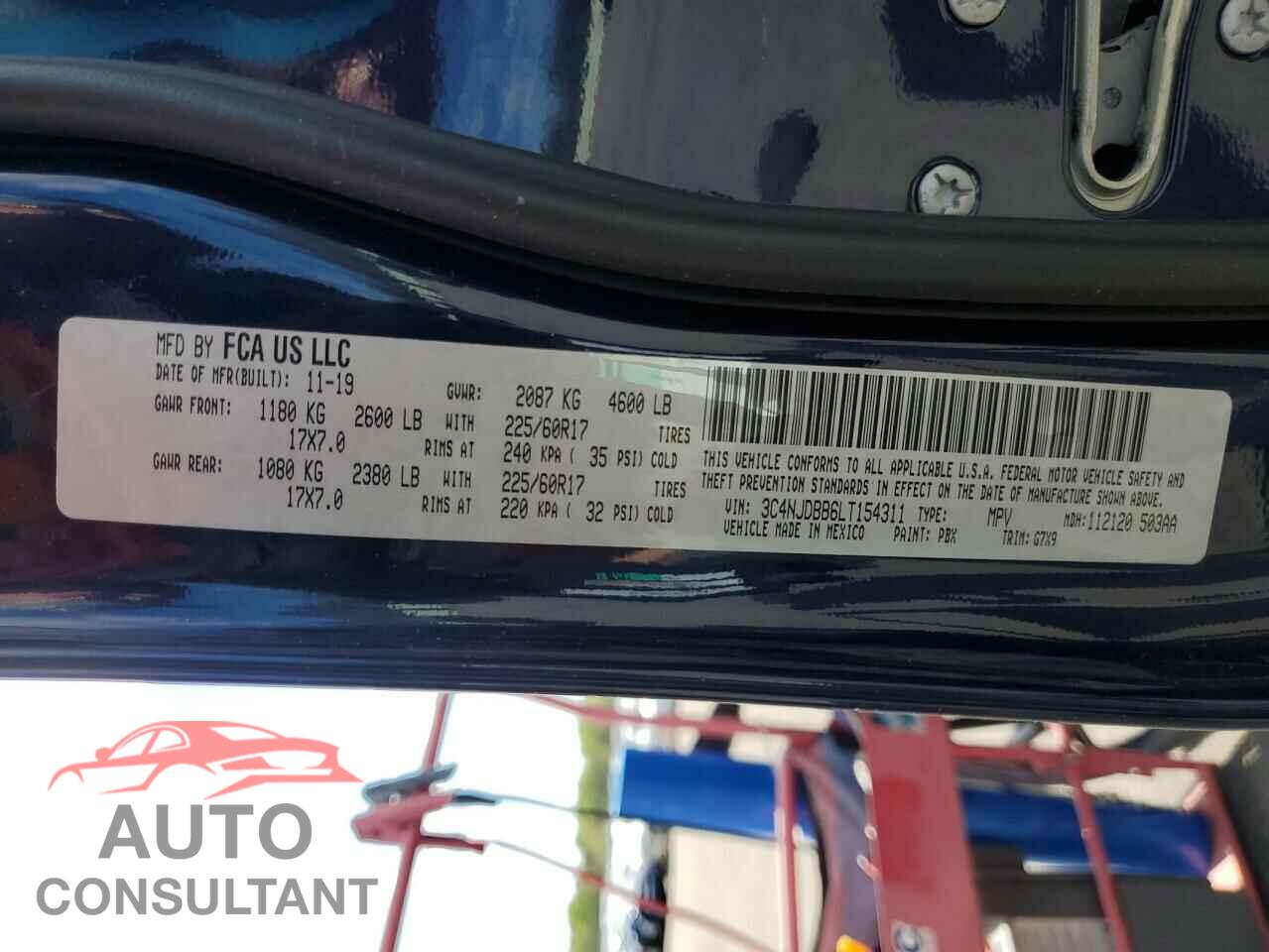 JEEP COMPASS 2020 - 3C4NJDBB6LT154311