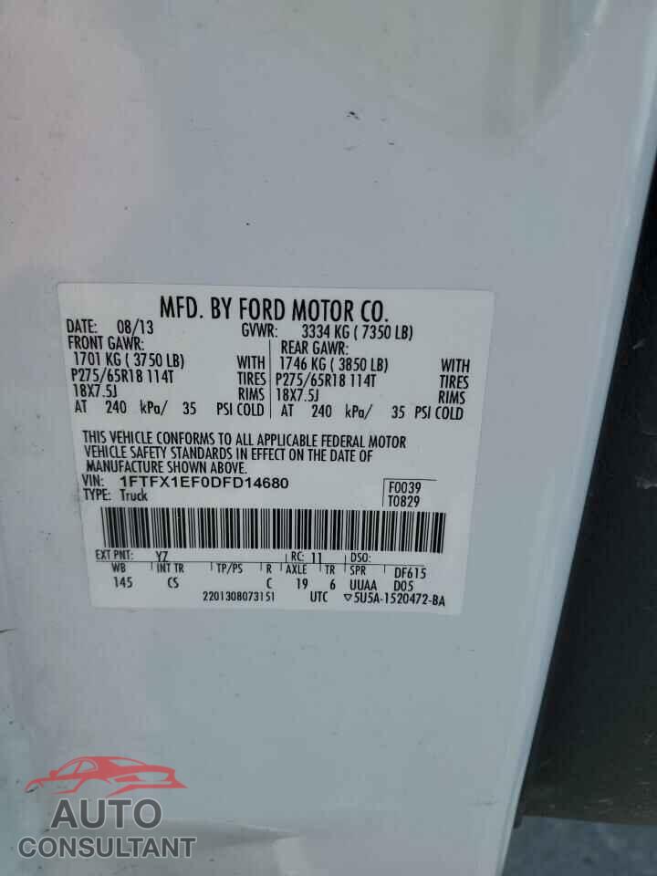 FORD F-150 2013 - 1FTFX1EF0DFD14680