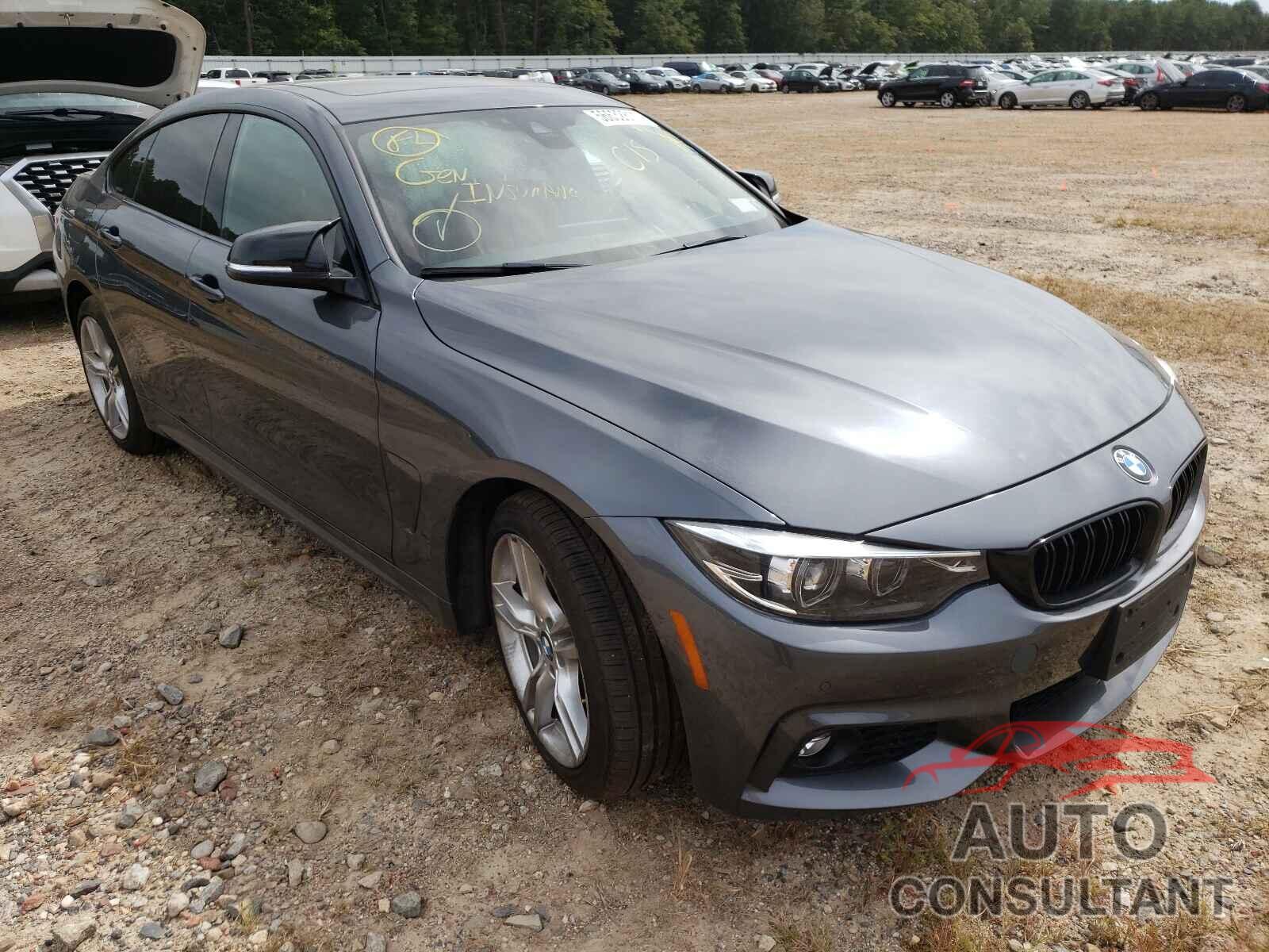 BMW 4 SERIES 2019 - WBA4J3C58KBL08531