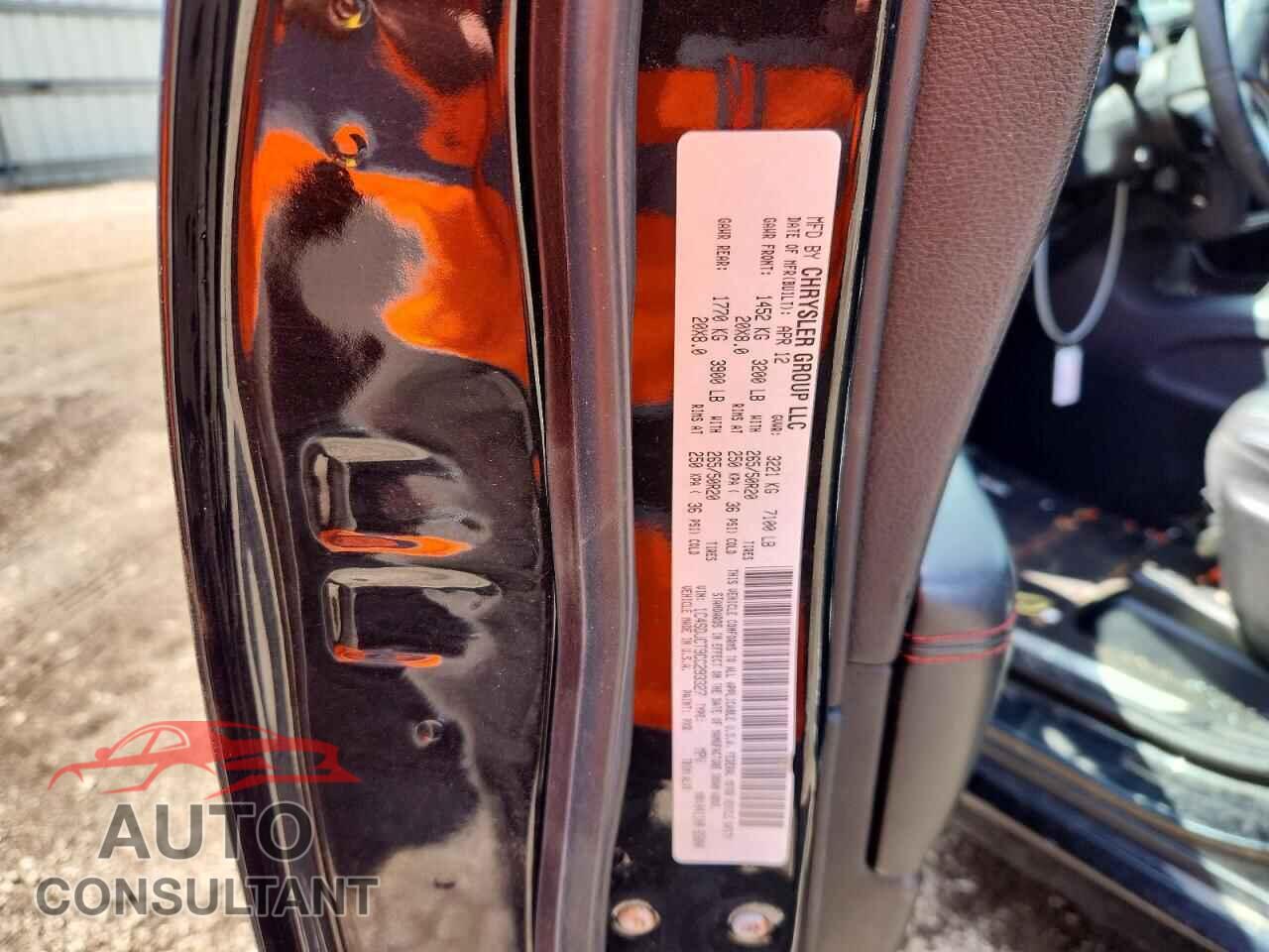 DODGE DURANGO 2012 - 1C4SDJCT9CC293327