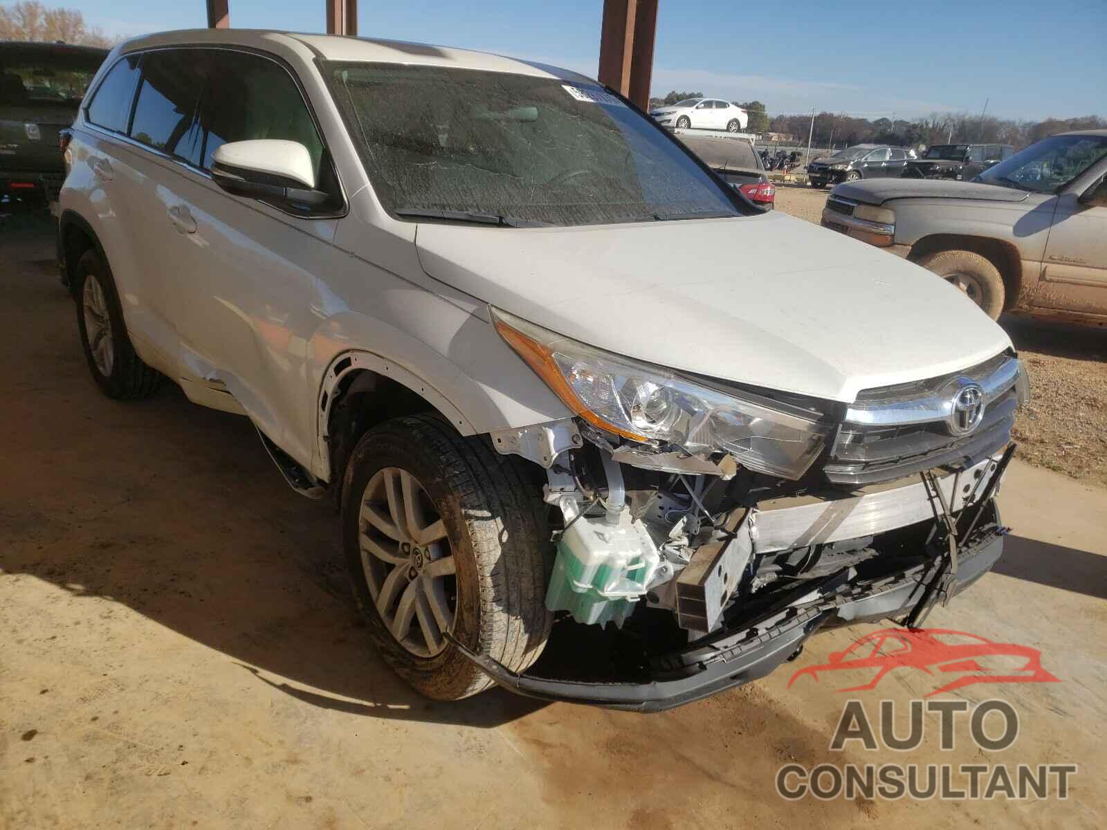 TOYOTA HIGHLANDER 2016 - 5TDZARFH4GS018109