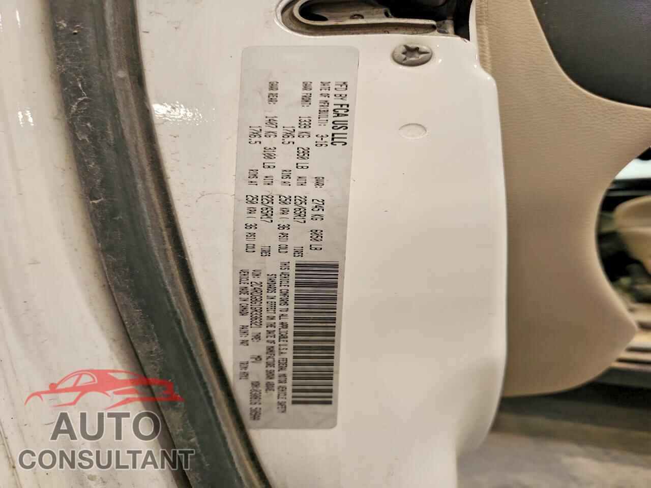 DODGE CARAVAN 2016 - 2C4RDGBG1GR336321