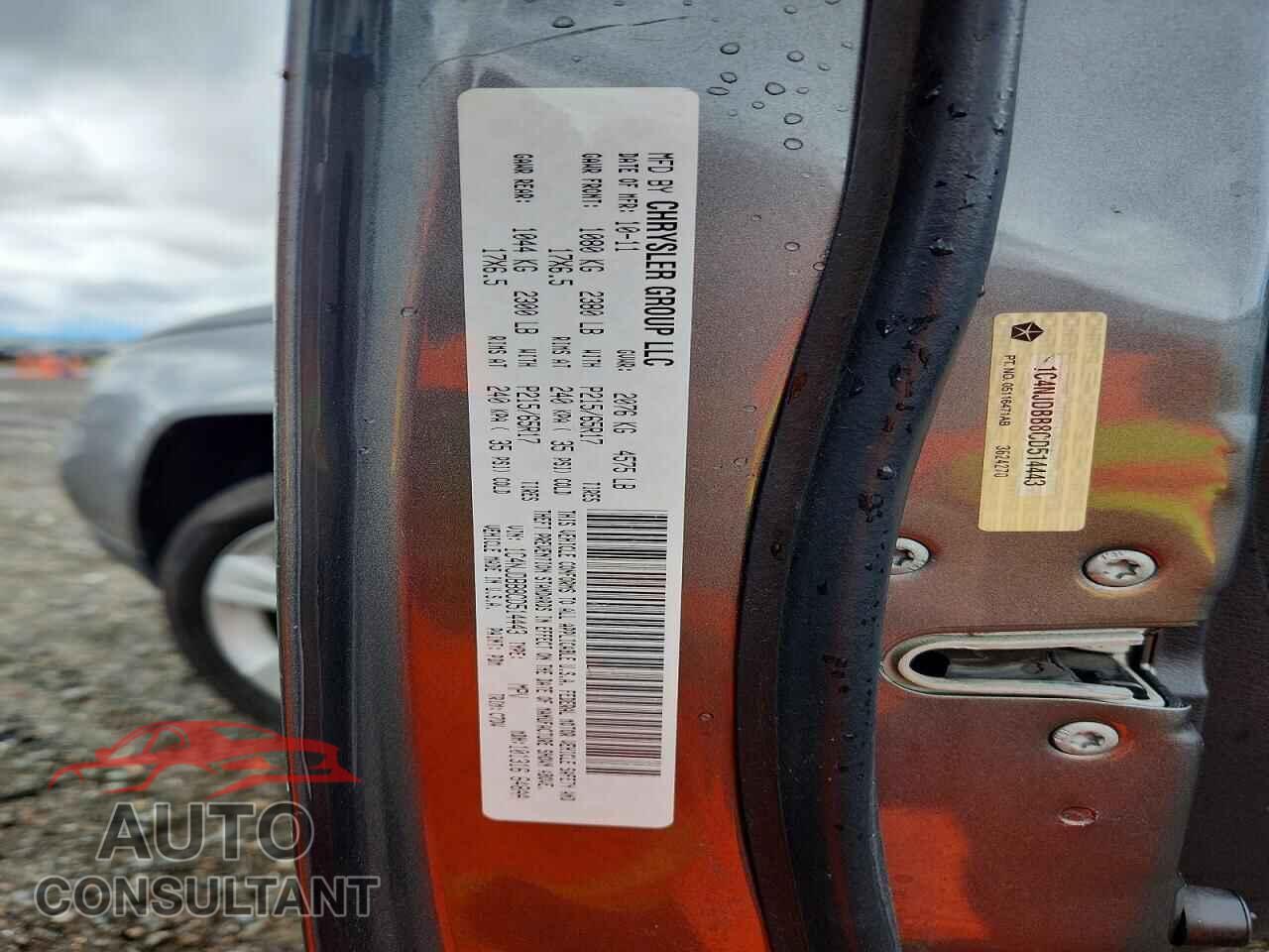 JEEP COMPASS 2012 - 1C4NJDBB8CD514443