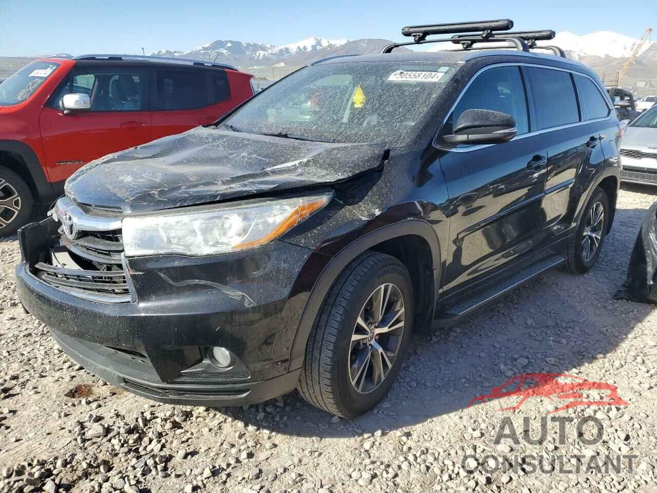 TOYOTA HIGHLANDER 2016 - 5TDJKRFH5GS346066