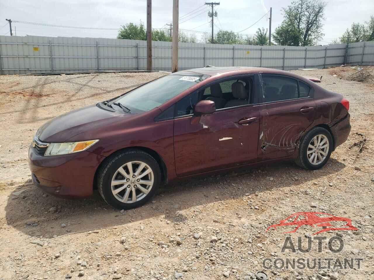 HONDA CIVIC 2012 - 19XFB2F81CE325989
