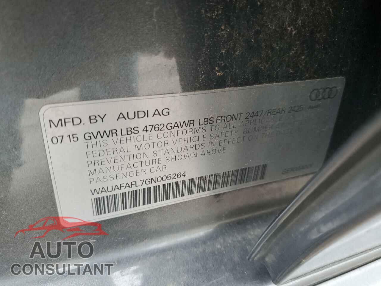 AUDI A4 2016 - WAUAFAFL7GN005264