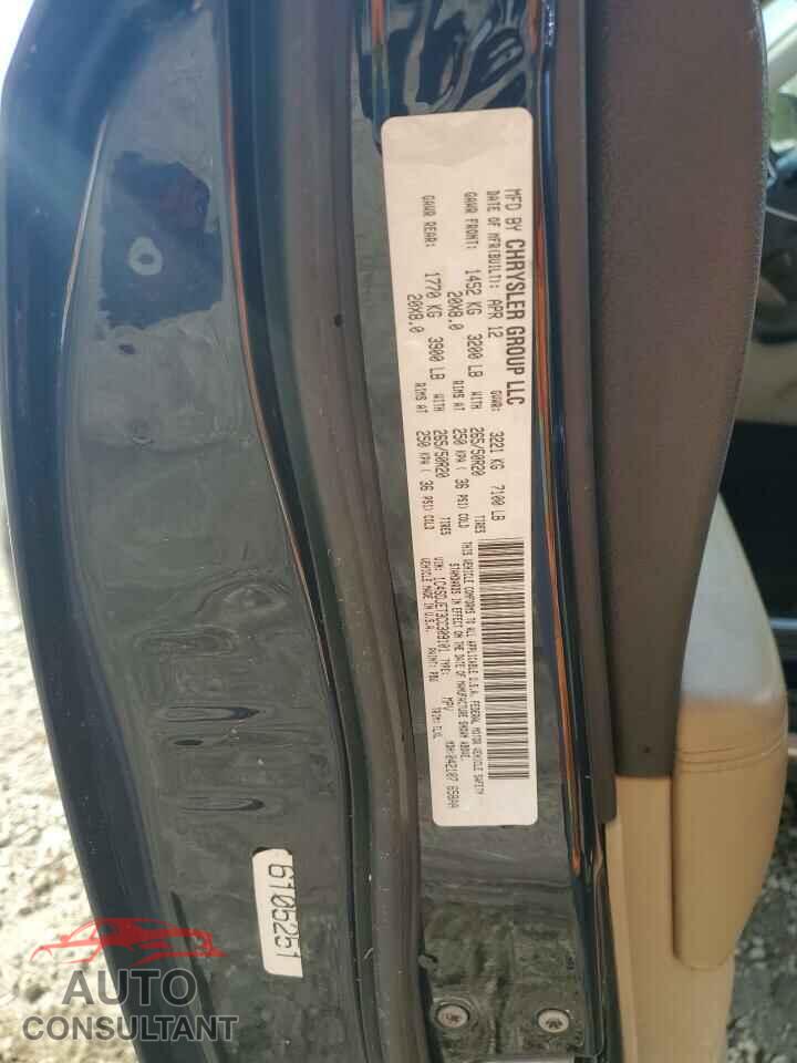 DODGE DURANGO 2012 - 1C4SDJET3CC309101