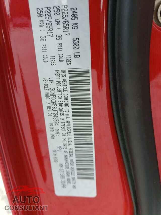 DODGE JOURNEY 2018 - 3C4PDCAB9JT249504