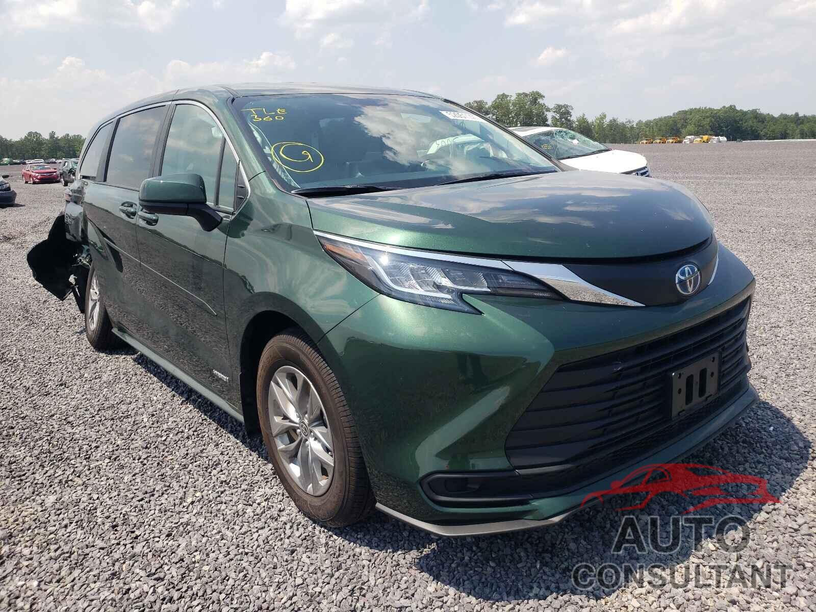 TOYOTA SIENNA 2021 - 5TDKRKEC2MS006964