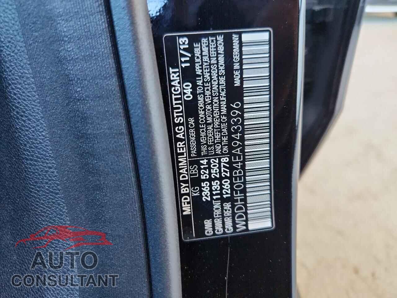 MERCEDES-BENZ E-CLASS 2014 - WDDHF0EB4EA943396