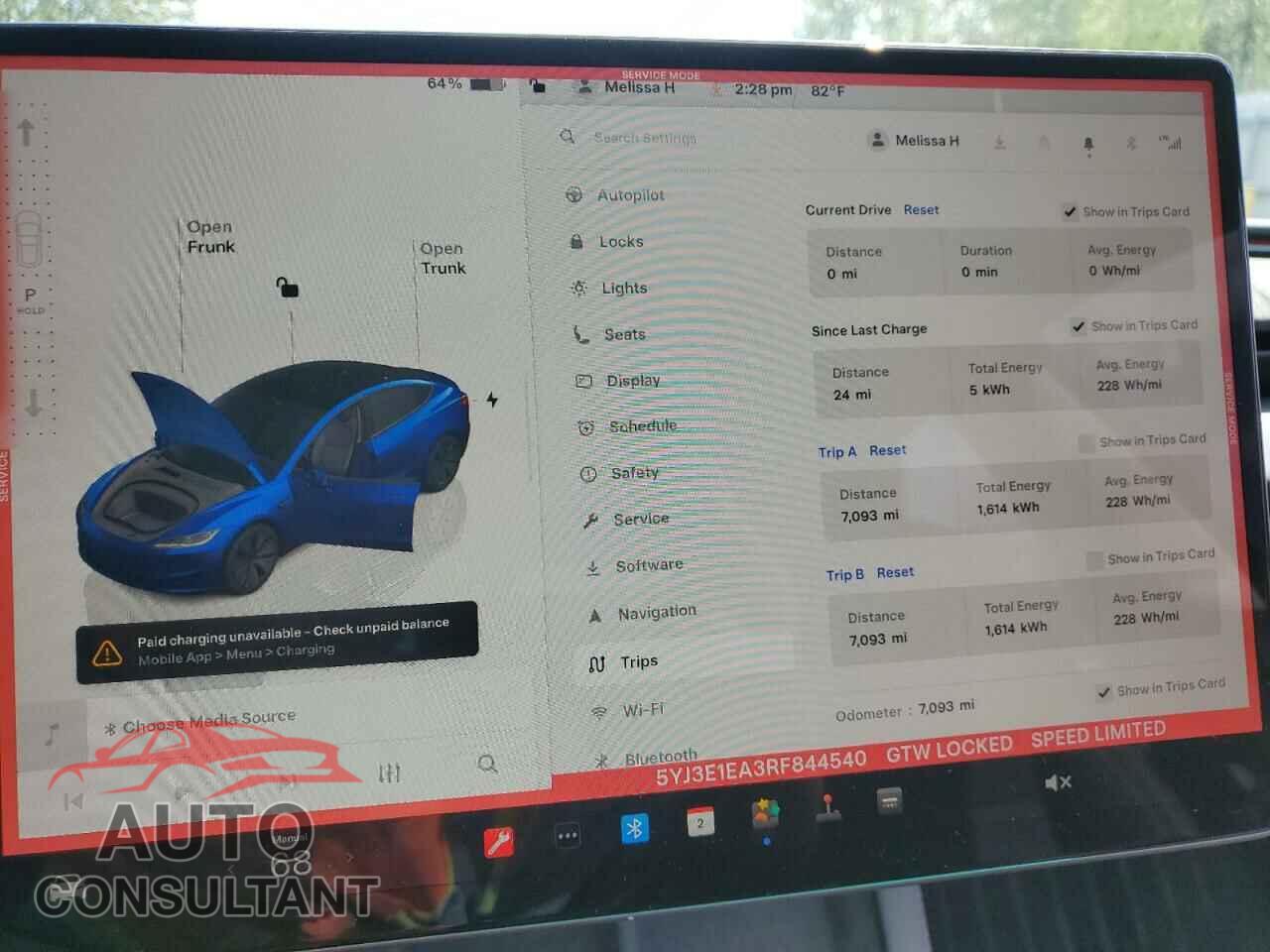 TESLA MODEL 3 2024 - 5YJ3E1EA3RF844540