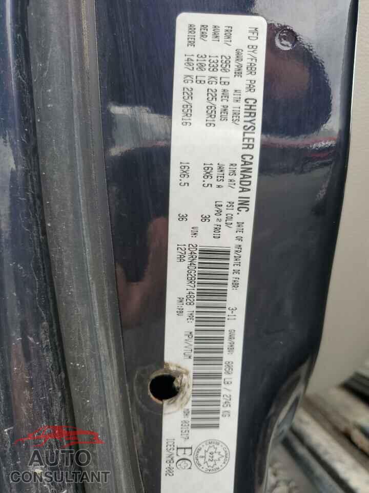 DODGE CARAVAN 2011 - 2D4RN4DG2BR714828