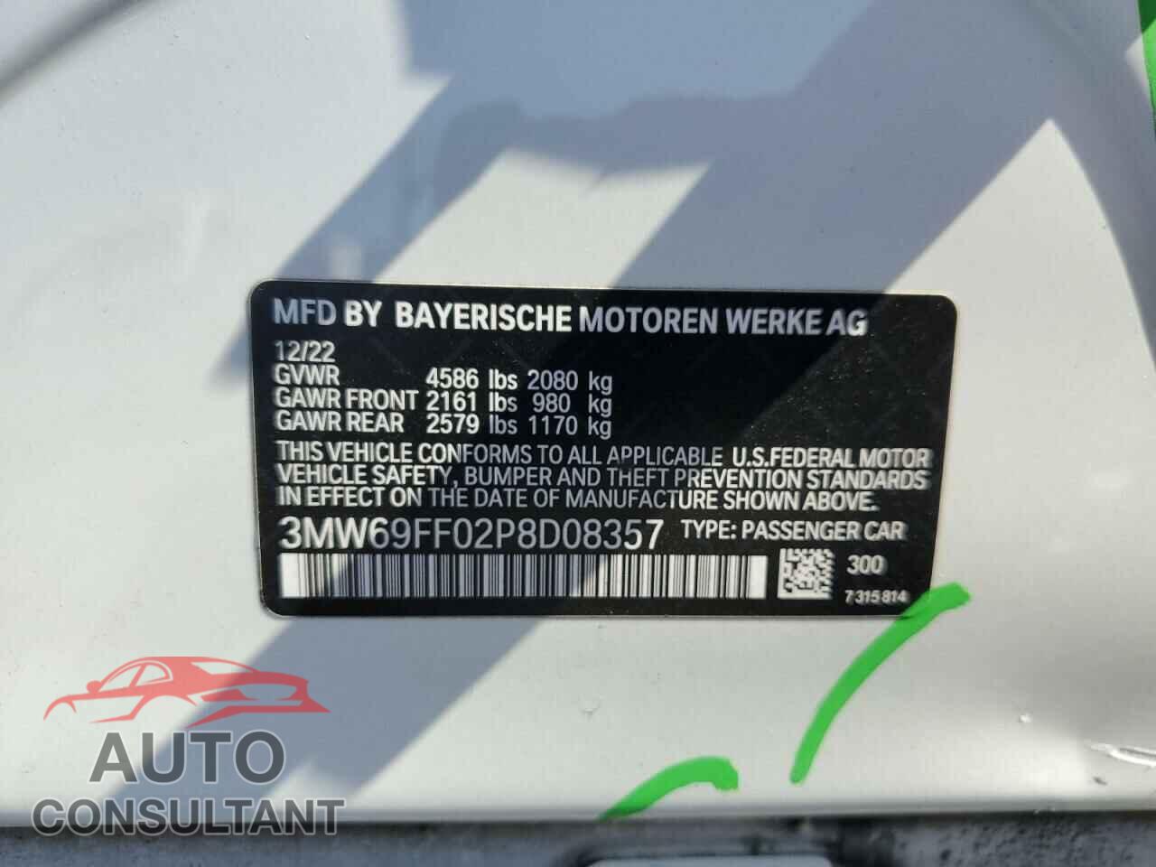 BMW 3 SERIES 2023 - 3MW69FF02P8D08357