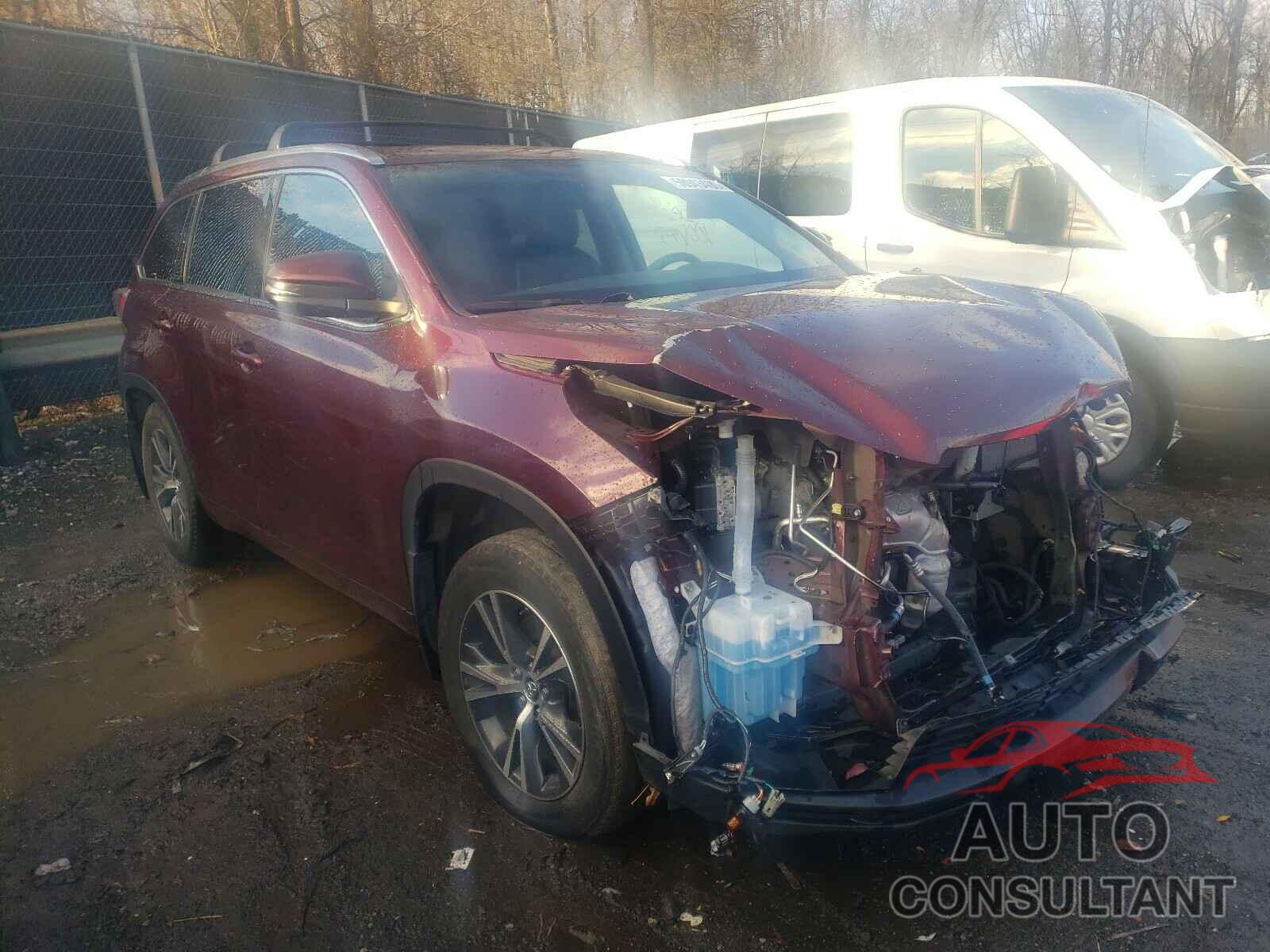 TOYOTA HIGHLANDER 2016 - 5TDJKRFH4GS338542