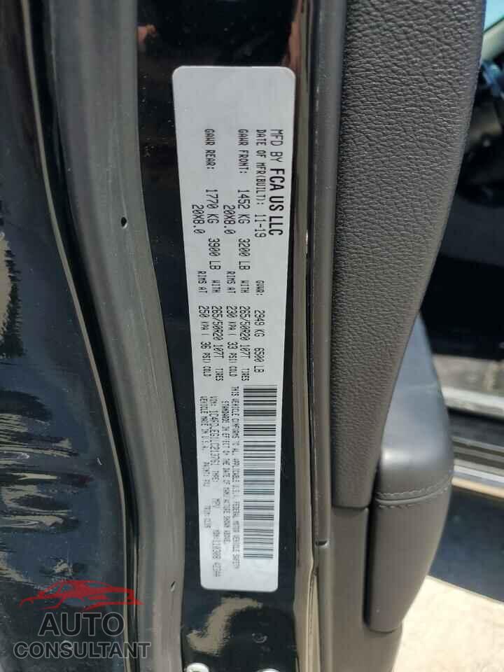 DODGE DURANGO 2020 - 1C4RDJEG1LC213761