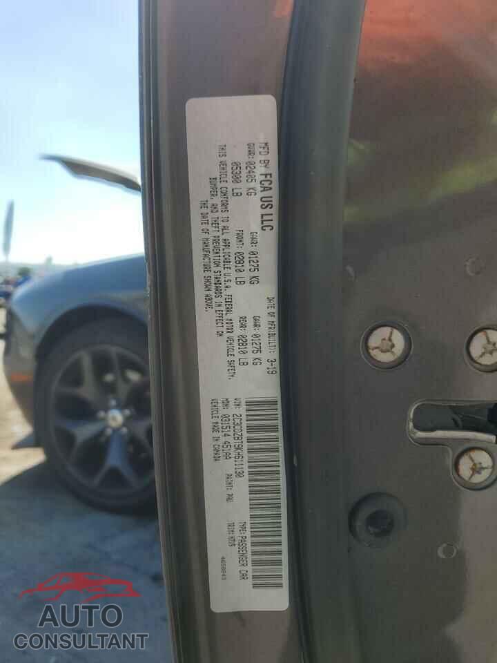 DODGE CHALLENGER 2019 - 2C3CDZBT9KH611130