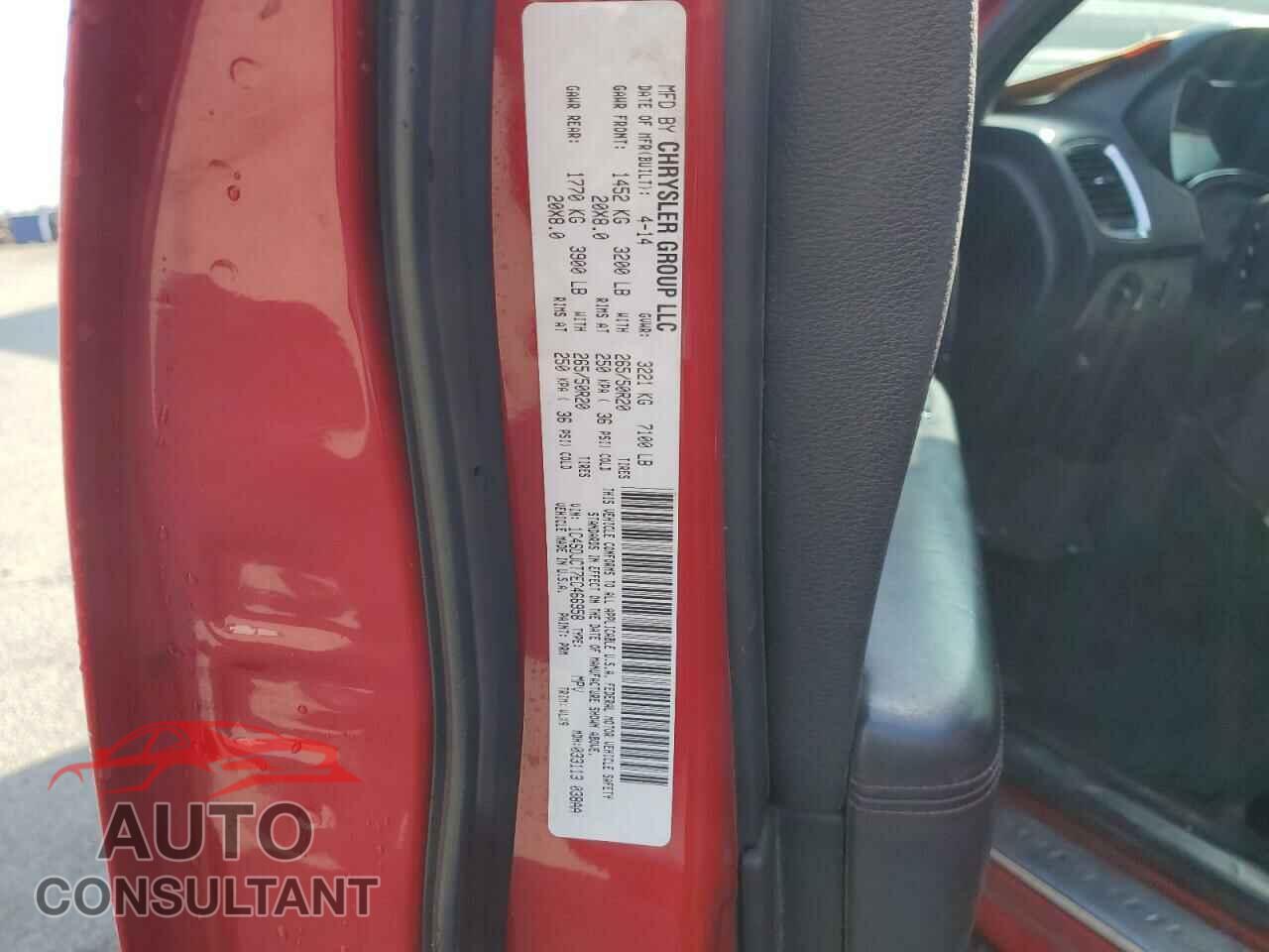 DODGE DURANGO 2014 - 1C4SDJCT7EC466958